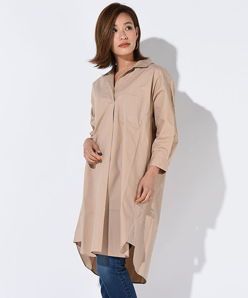 Willful by lipstar（ウィルフル バイ リップスター）の「【Willful by lipstar】ブロードシャツワンピース（ワンピース・レディース・オフホワイト/キャメル/ブルー系その他2・M）」の3枚目の写真