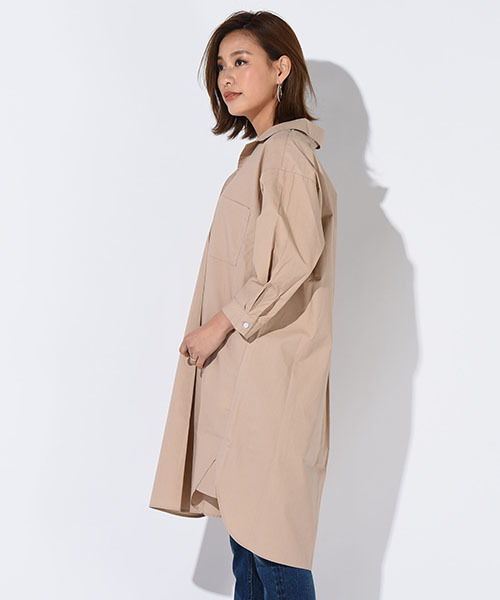 Willful by lipstar（ウィルフル バイ リップスター）の「【Willful by lipstar】ブロードシャツワンピース（ワンピース・レディース・オフホワイト/キャメル/ブルー系その他2・M）」の5枚目の写真