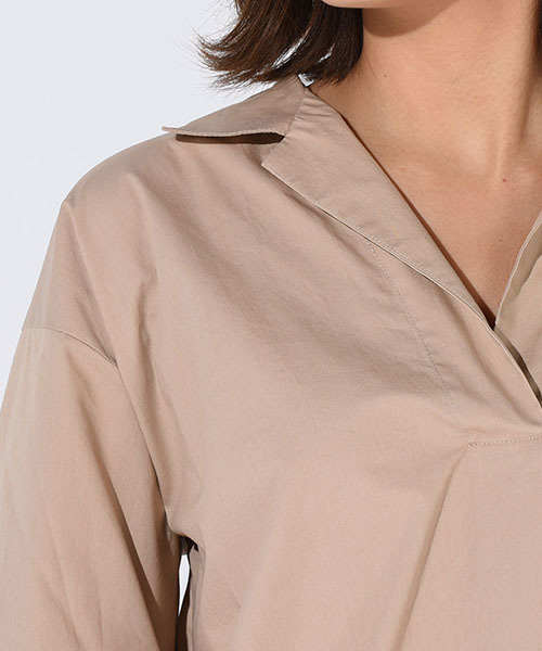 Willful by lipstar（ウィルフル バイ リップスター）の「【Willful by lipstar】ブロードシャツワンピース（ワンピース・レディース・オフホワイト/キャメル/ブルー系その他2・M）」の7枚目の写真