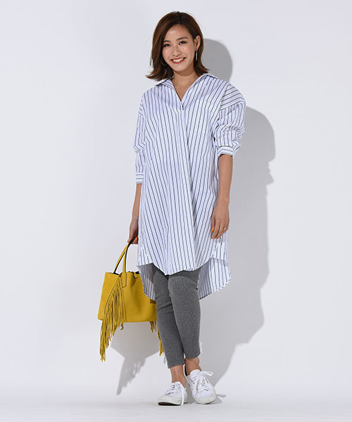 Willful by lipstar（ウィルフル バイ リップスター）の「【Willful by lipstar】ブロードシャツワンピース（ワンピース・レディース・オフホワイト/キャメル/ブルー系その他2・M）」の10枚目の写真