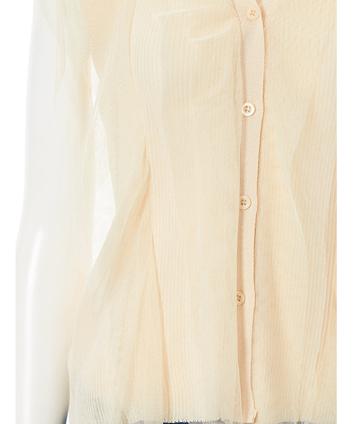 fifth(フィフス)の「チュールドッキングフリルニット(ニット/セーター・レディース・ライトベージュ/ブラック/ホワイト・MEDIUM)」の9枚目の写真