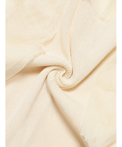 fifth(フィフス)の「チュールドッキングフリルニット(ニット/セーター・レディース・ライトベージュ/ブラック/ホワイト・MEDIUM)」の10枚目の写真