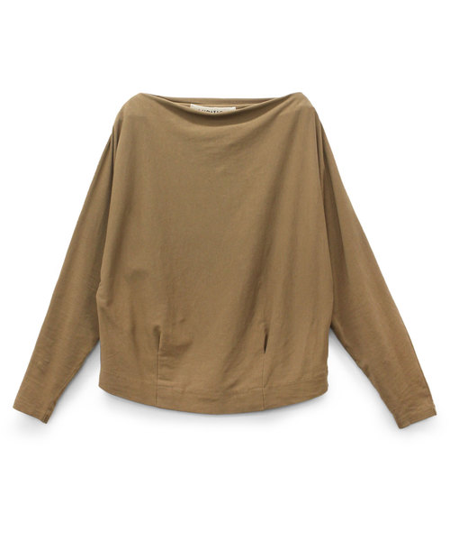 Audition(オーディション)の「M1001 プレーティング天竺ドルマンTシャツ(Tシャツ/カットソー・レディース・ホワイト/ブラック/キャメル・MEDIUM)」の5枚目の写真