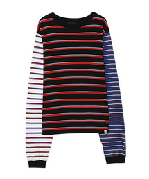 Candy Stripper | MULTI BORDER L/S Tシャツ(Tシャツ/カットソー)