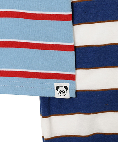 Candy Stripper（キャンディストリッパー）の「MULTI BORDER L/S Tシャツ（Tシャツ/カットソー・レディース・ライトブルー/ブラック/ピンク・2）」の10枚目の写真