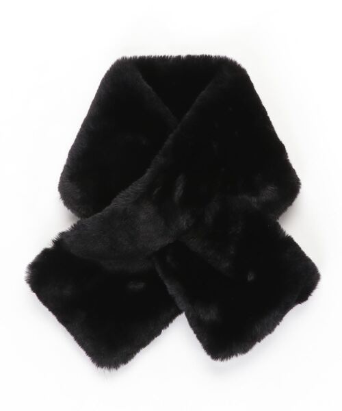coca（coca）（コカ）の「＼新色追加／フェイクファーティペット【ワイドタイプ】（ストール/ショール・レディース・ブラック/ブラウン/ピンク/ライトベージュ/ベージュ/グレー/ライトグレー/グレー系その他/ブルー/ピンク系その他/チャコール/レオパード/B/ライトブルー/A/ダークブルー/ダークベージュ・ONE SIZE）」の2枚目の写真