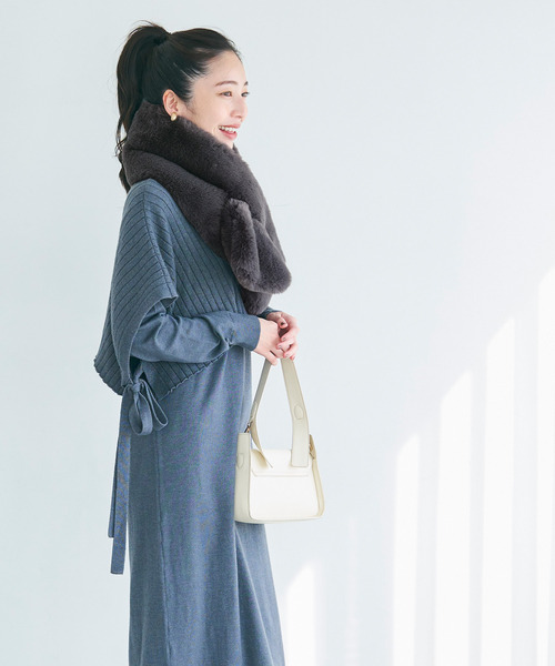 新色追加／フェイクファーティペット【ワイドタイプ】（ストール