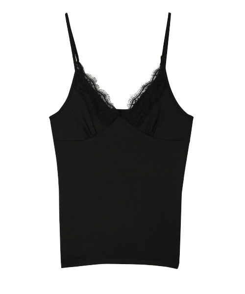 AMBIENT(アンビエント)の「レースインナーキャミソール(キャミソール・レディース・ホワイト/ブラック・FREE)」の2枚目の写真