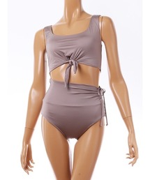 Riberce | Riberce | インポート素材 無地ショルダータンクビキニ 水着【9Mサイズ】(水着)