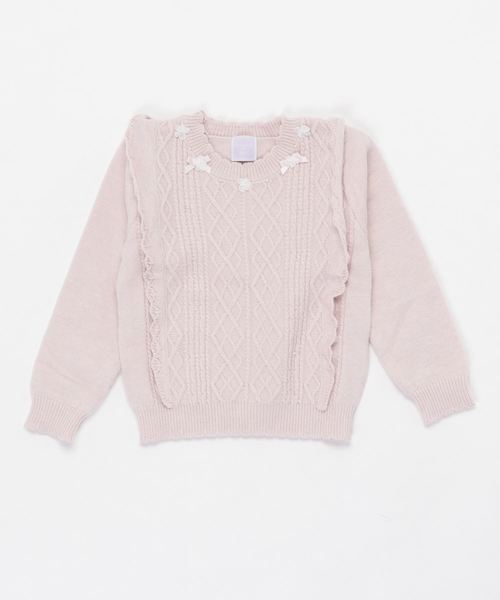 セール ケーブルフリルニットプルオーバー ニット セーター Axes Femme アクシーズファム のファッション通販 Zozotown