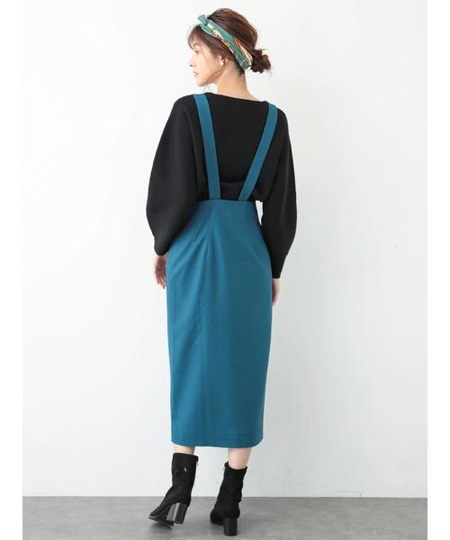 YECCA VECCA（イェッカヴェッカ）の「・ジャンスカ（ワンピース・レディース・チャコールグレー/ブルー・FREE）」の5枚目の写真