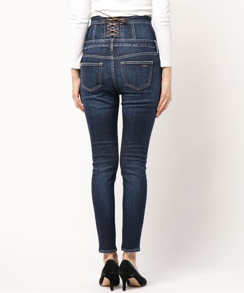 テレビ着用アイテム】コルセットDENIM ハイウエスト アンクル