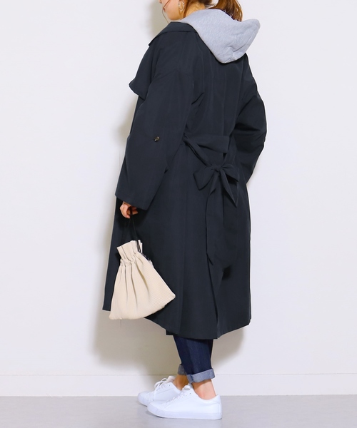 reca(レカ)の「ビッグシルエット ロングトレンチコート 2019S/S(トレンチコート・レディース・ベージュ/ネイビー/カーキ/ピンク系その他・M/L)」の21枚目の写真