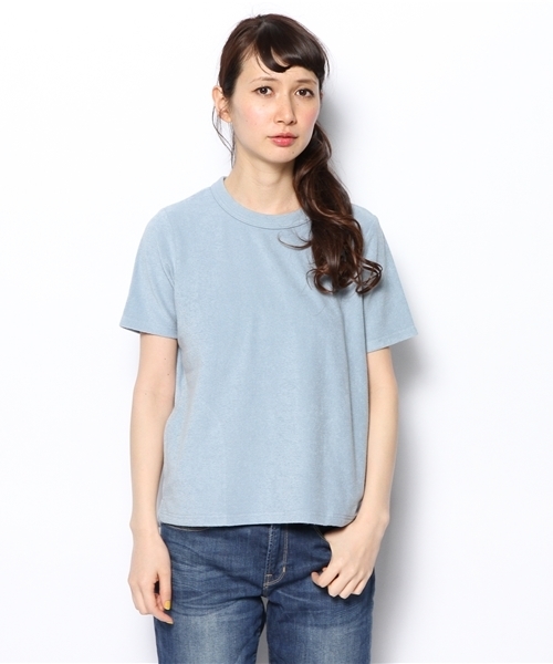 BEAMS BOY（ビームスボーイ）の「○BEAMS BOY / パイル Tシャツ（Tシャツ/カットソー・レディース・ナチュラル/グリーン系その他/ブルー系その他・ONE SIZE）」の3枚目の写真