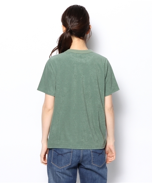 BEAMS BOY（ビームスボーイ）の「○BEAMS BOY / パイル Tシャツ（Tシャツ/カットソー・レディース・ナチュラル/グリーン系その他/ブルー系その他・ONE SIZE）」の4枚目の写真