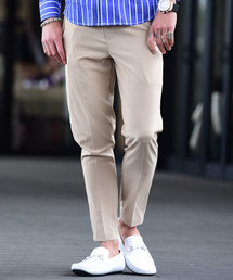 アンクルパンツ ストレッチツイル スラックス