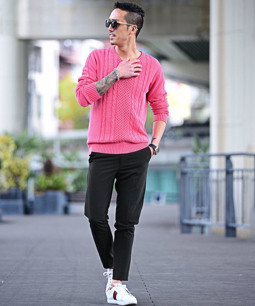 JOKER（ジョーカー）の「アンクルパンツ ストレッチツイル　スラックス（スラックス・メンズ・ベージュ/ネイビー・M/L/XL）」の3枚目の写真