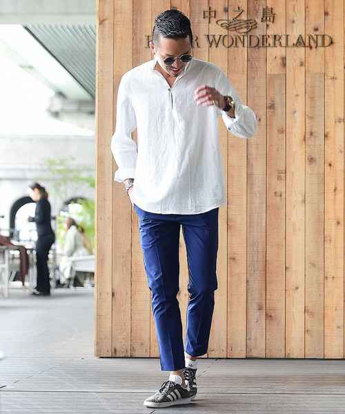 JOKER（ジョーカー）の「アンクルパンツ ストレッチツイル　スラックス（スラックス・メンズ・ベージュ/ネイビー・M/L/XL）」の5枚目の写真