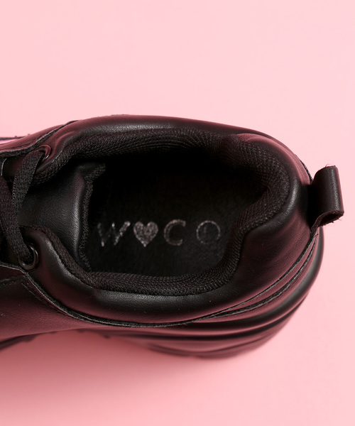WC（ダブル シー）の「WC/ハート厚底スニーカー（スニーカー・レディース・ホワイト/ブラック/パープル・MEDIUM/LARGE）」の9枚目の写真