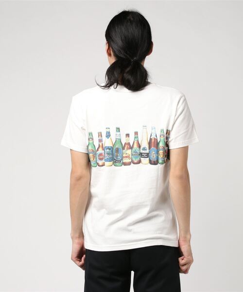 HOUSTON（ヒューストン）の「【HOUSTON】プリントTシャツ(BEER)（Tシャツ/カットソー・メンズ・ブラック/ホワイト/オレンジ/グレー・LARGE/MEDIUM/X-LARGE）」の6枚目の写真