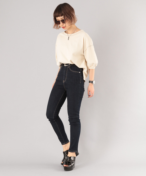 PAGEBOY(ページボーイ)の「ハイショクステッチ5袖プルオーバー(Tシャツ/カットソー・レディース・ホワイト/レッド/ライトベージュ・FREE)」の13枚目の写真