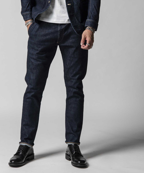 CRIMIE（クライミー）の「BORN RUDE SELVEDGE TAPERED JEANS（デニム 
