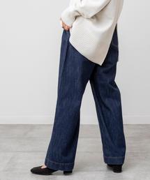coen | USAコットンデニムワイドパンツ(デニムパンツ)