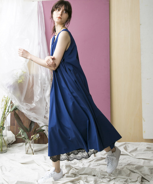 MAISON SPECIAL(メゾンスペシャル)の「刺繍レースドッキングタイトスカート【MAISON SPECIAL/メゾンスペシャル】(スカート・レディース・ネイビー/カーキ・36/38)」の7枚目の写真