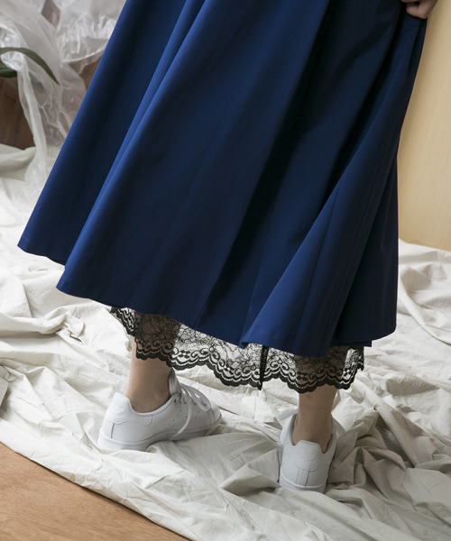 MAISON SPECIAL(メゾンスペシャル)の「刺繍レースドッキングタイトスカート【MAISON SPECIAL/メゾンスペシャル】(スカート・レディース・ネイビー/カーキ・36/38)」の10枚目の写真