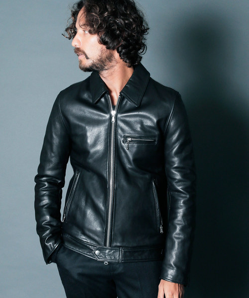 Magine（マージン）の「SHEEP LEATHER QUILTING LINING SINGLE RIDERS