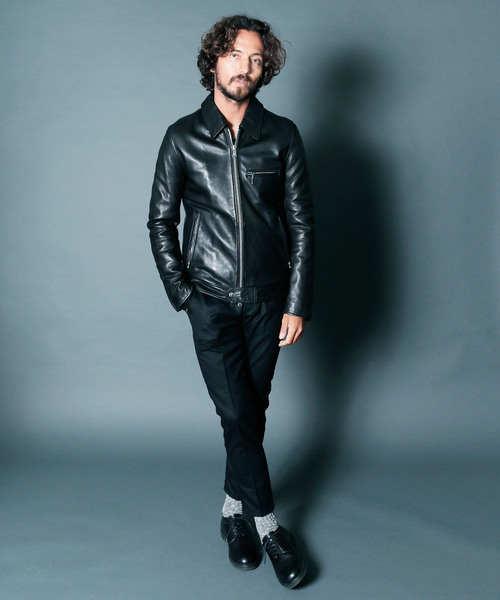 Magine（マージン）の「SHEEP LEATHER QUILTING LINING SINGLE RIDERS