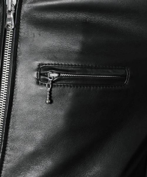 Magine（マージン）の「SHEEP LEATHER QUILTING LINING SINGLE RIDERS