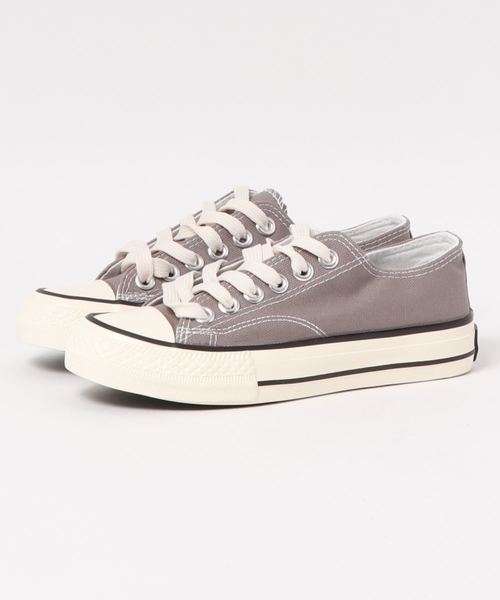 KOBE LETTUCE（コウベレタス）の「無地＆レオパード柄ローカットキャンバススニーカー（スニーカー・レディース・ホワイト/チャコールグレー/ブラック/ベージュ/アイボリー/ブラック系その他/レオパード・LL/S/M/L）」の13枚目の写真