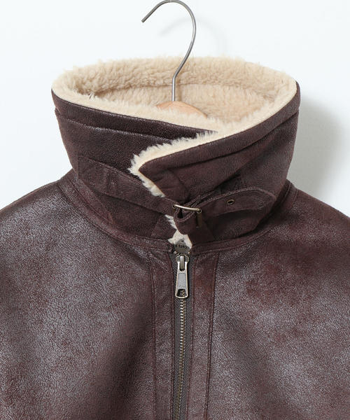 coen(コーエン)の「フェイクムートンB-3ジャケット(ブルゾン/ボアジャケット)(ブルゾン・レディース・ダークブラウン・FREE)」の16枚目の写真