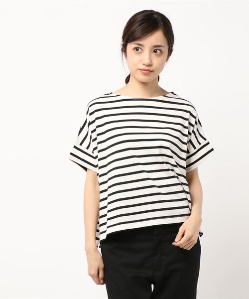 rps（アールピーエス）の「ボーダービッグＴｅｅ（Tシャツ/カットソー・レディース・ブラック/グレー/ブルー系その他2/ネイビー/グリーン・M）」の12枚目の写真