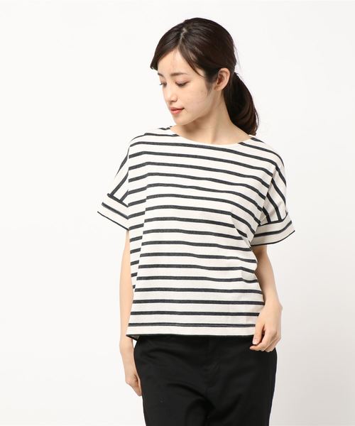 rps（アールピーエス）の「ボーダービッグＴｅｅ（Tシャツ/カットソー・レディース・ブラック/グレー/ブルー系その他2/ネイビー/グリーン・M）」の11枚目の写真