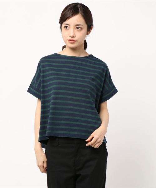 rps（アールピーエス）の「ボーダービッグＴｅｅ（Tシャツ/カットソー・レディース・ブラック/グレー/ブルー系その他2/ネイビー/グリーン・M）」の10枚目の写真