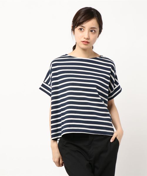 rps（アールピーエス）の「ボーダービッグＴｅｅ（Tシャツ/カットソー・レディース・ブラック/グレー/ブルー系その他2/ネイビー/グリーン・M）」の9枚目の写真