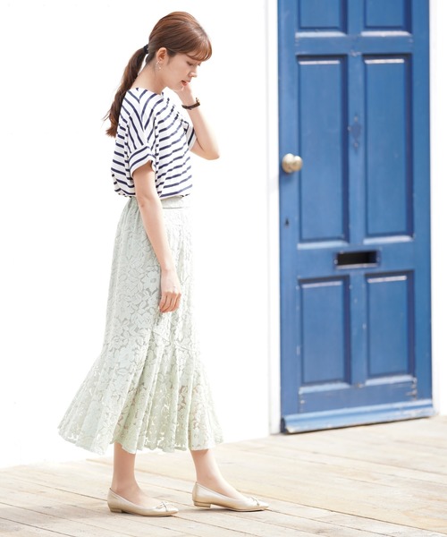 rps（アールピーエス）の「ボーダービッグＴｅｅ（Tシャツ/カットソー・レディース・ブラック/グレー/ブルー系その他2/ネイビー/グリーン・M）」の21枚目の写真