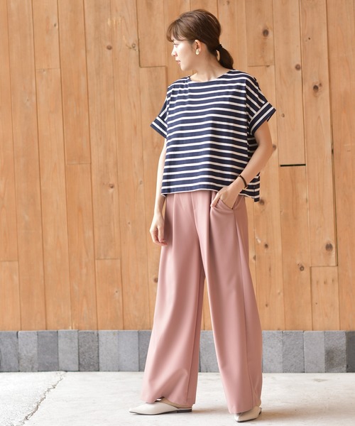 rps（アールピーエス）の「ボーダービッグＴｅｅ（Tシャツ/カットソー・レディース・ブラック/グレー/ブルー系その他2/ネイビー/グリーン・M）」の15枚目の写真