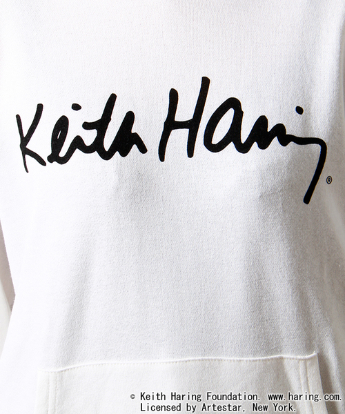Keith Haring（キース・ヘリング）の「WEGO/Keith Haring(キースヘリング) パーカー（パーカー・レディース・ホワイト/ブラック・FREE）」の6枚目の写真