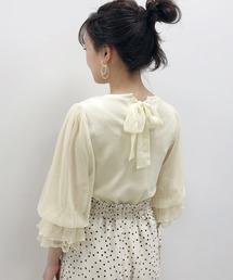 one after another NICE CLAUP | 袖コンシャス7分袖トップス(Tシャツ/カットソー)