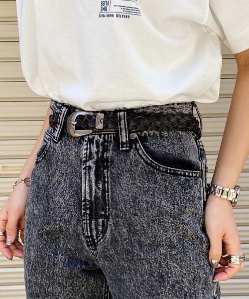 PAGEBOY（ページボーイ）の「メタルバックルメッシュベルト（ベルト・レディース・ブラック/ダークブラウン・FREE）」の9枚目の写真