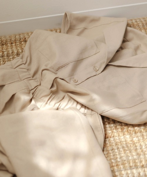 Bab(バブ)の「【WEB限定】スタイルアップジャンプスーツ(つなぎ/オールインワン・レディース・ブラック/ベージュ・38)」の11枚目の写真