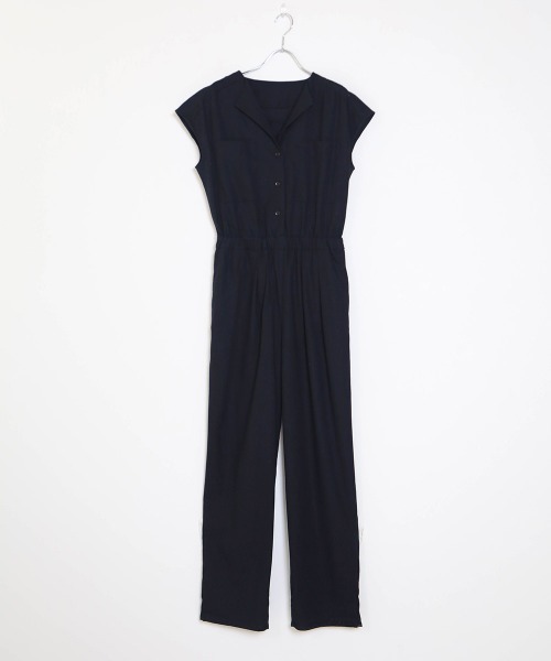 Bab(バブ)の「【WEB限定】スタイルアップジャンプスーツ(つなぎ/オールインワン・レディース・ブラック/ベージュ・38)」の14枚目の写真