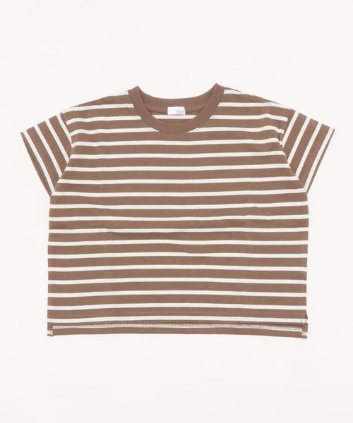 LOWRYS FARM（ローリーズファーム）の「ＵＳＡボーダーＳＳ　886106（Tシャツ/カットソー・キッズ・ブラック/ベージュ/カーキ/ピンク/イエロー・MEDIUM/LARGE/X-LARGE）」の10枚目の写真