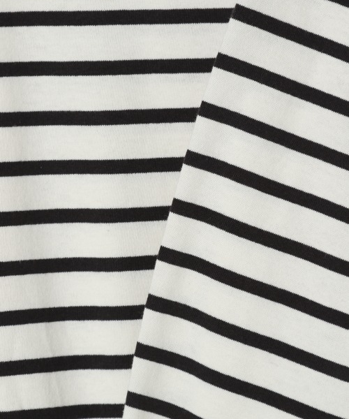 LOWRYS FARM（ローリーズファーム）の「ＵＳＡボーダーＳＳ　886106（Tシャツ/カットソー・キッズ・ブラック/ベージュ/カーキ/ピンク/イエロー・MEDIUM/LARGE/X-LARGE）」の11枚目の写真