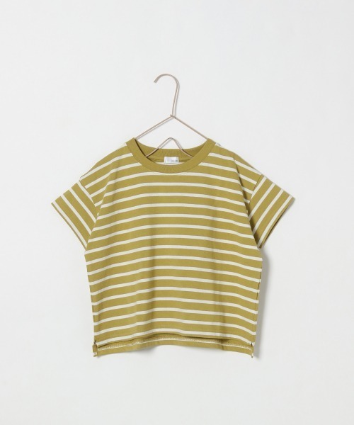 LOWRYS FARM（ローリーズファーム）の「ＵＳＡボーダーＳＳ　886106（Tシャツ/カットソー・キッズ・ブラック/ベージュ/カーキ/ピンク/イエロー・MEDIUM/LARGE/X-LARGE）」の17枚目の写真