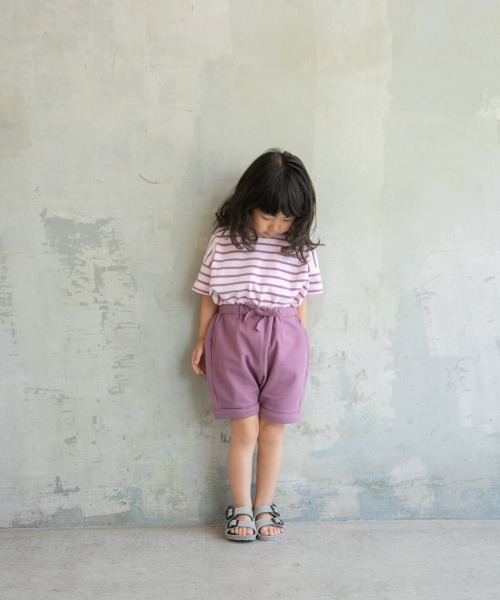 LOWRYS FARM（ローリーズファーム）の「ＵＳＡボーダーＳＳ　886106（Tシャツ/カットソー・キッズ・ブラック/ベージュ/カーキ/ピンク/イエロー・MEDIUM/LARGE/X-LARGE）」の21枚目の写真