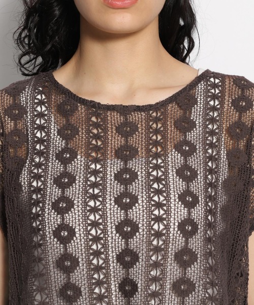 niko and...(ニコアンド)の「クロシェレースベスト(ベスト・レディース・ブラック/ブラウン/アイボリー・FREE)」の7枚目の写真